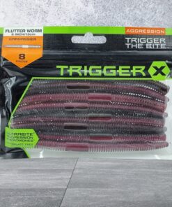 Trigger X Flutter Worm Red Shad