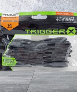 Trigger X Spadetail Worm Black